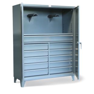 Strong Hold DC-15312 - 60"W x 24"D x 78"H Drawer Cabinet with Hose Hanger