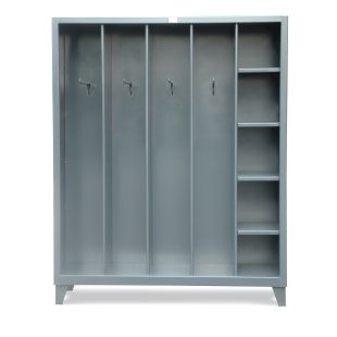 Strong Hold SU-15301 - 67"W x 24"D x 66"H Open Locker with Hooks and Shelves