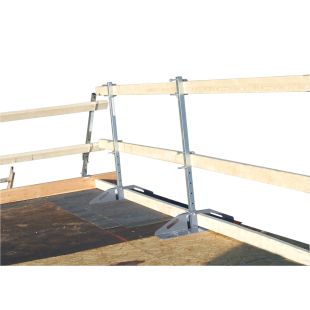 Tiedown 65023 Rake Edge Bracket for use with Steep Slope Guardrail Systems to Accommodate Slopes of 4/12 or less