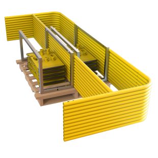 Tiedown Universal Guardrail Kit with Stackable Pallets