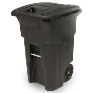 Toter 79B64-62291 64 Gallon Bear Tight Trash Can with Wheels and Lid Lock - Blackstone