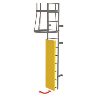 Tri-Arc OPFS03-Y Guard Door for Yellow Fixed Steel Access Ladder