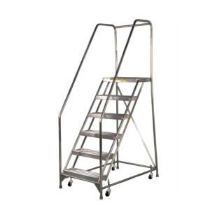 Tri-Arc Deep Top Step Aluminum Rolling Ladders