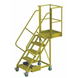 Tri-Arc Unsupported Canitlever Rolling Ladders with Counterweights