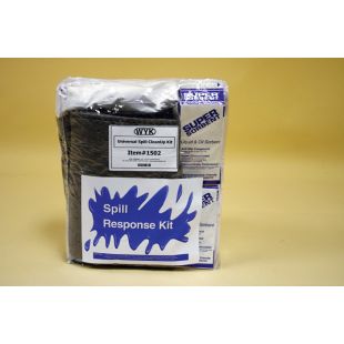 Wyk 1502 Universal Chemical / Hazmat Clear Zippered Bag Spill Kit