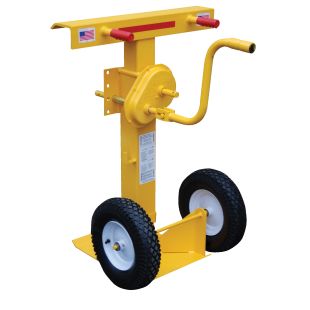 Vestil CJ-BEAM-SN Hand Crank Style Trailer Stabilizing Jack with 41" to 55" Height Range and 100,000 lbs Static Capacity