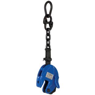 Vestil CPC-10 Vertical Plate Clamp with Chain for Steel Plates up to 0.6" Thick - 1000 lbs Capacity