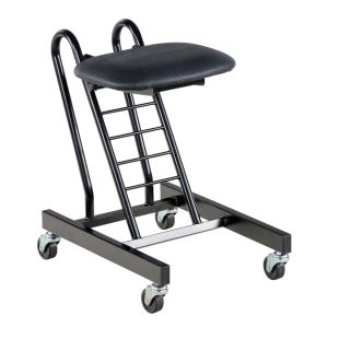 Vestil CPRO-100 Adjustable Height Ergonomic Worker Seat with Casters