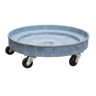 Vestil DRUM-PDD High Density Polyethylene Drum Dolly with Hard Rubber Casters and 600 lbs Capacity