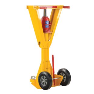 Vestil H-LO-J-BEAM Hydraulic Beam Style Trailer Stabilizing Jack with 41" to 47" Height Range and 100,000 lbs Static Capacity