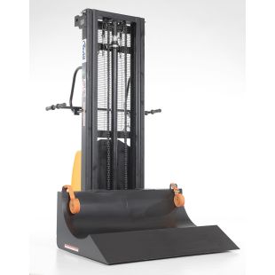 Vestil HYD-ROLL-47-DC Roll Material Transporter with DC Powered Lift Feature