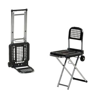 Vestil LC-803 Multi-Function Luggage Cart and Chair