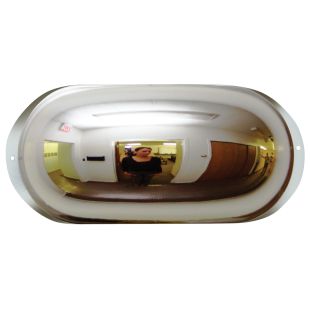 Vestil OFF-EYE Oblong Hallway Mirror with Visibility up to 10' to 12'