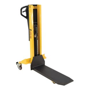 Vestil VHPS-NM-600-39 Single Fork Skid Positioner Lifter with 4" to 40-1/4" Height Range and 600 lbs Capacity