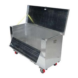 Vestil Aluminum Treadplate Front Folding Tool Boxes with Casters