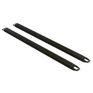 Vestil FE-4-96-BK Steel Fork Extensions - 96"L - Use with 4"W Forks - Black