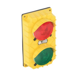 Vestil DTS-5 Dock Traffic Control Light System with Polyproylene Housing and 4 Signs