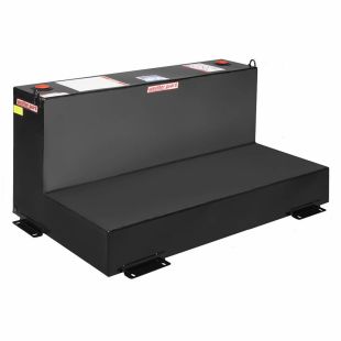 Weather Guard 354-5-02 - L-Shape Transfer Tank - Steel - 90 Gallons - Black