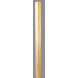 C-4076 Craftsman Newel Plain 3-1/2" x 56" - White Oak
