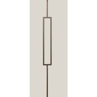 M435 Liberty Square Panel Iron Baluster 1/2" x 44" - Ash Gray - LITE