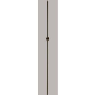 L2556/1KNUC44 Versatile Single Knuckle Iron Baluster 1/2" x 44" - Satin Black - LITE