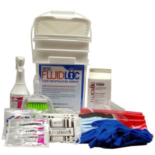 Wyk 8505 Fluid and Blood-Born PathogenLoc Industrial Three-Use Bodily Fluid and Blood-Born Pathogen Clean Up 5 Gallon Pail Kit