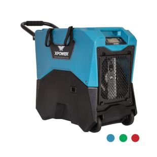 Xpower Commercial Dehumidifier with Automatic Purge Pump, Drainage Hose, Handle and Wheels for Water Damage Restorations