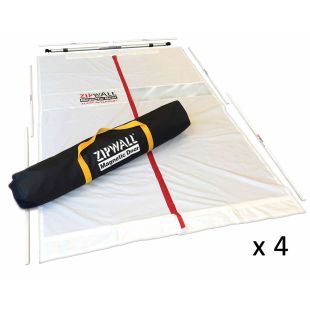 ZipWall MDK Magnetic Dust Barrier Door Kit - 7' 2" x 4' 7"