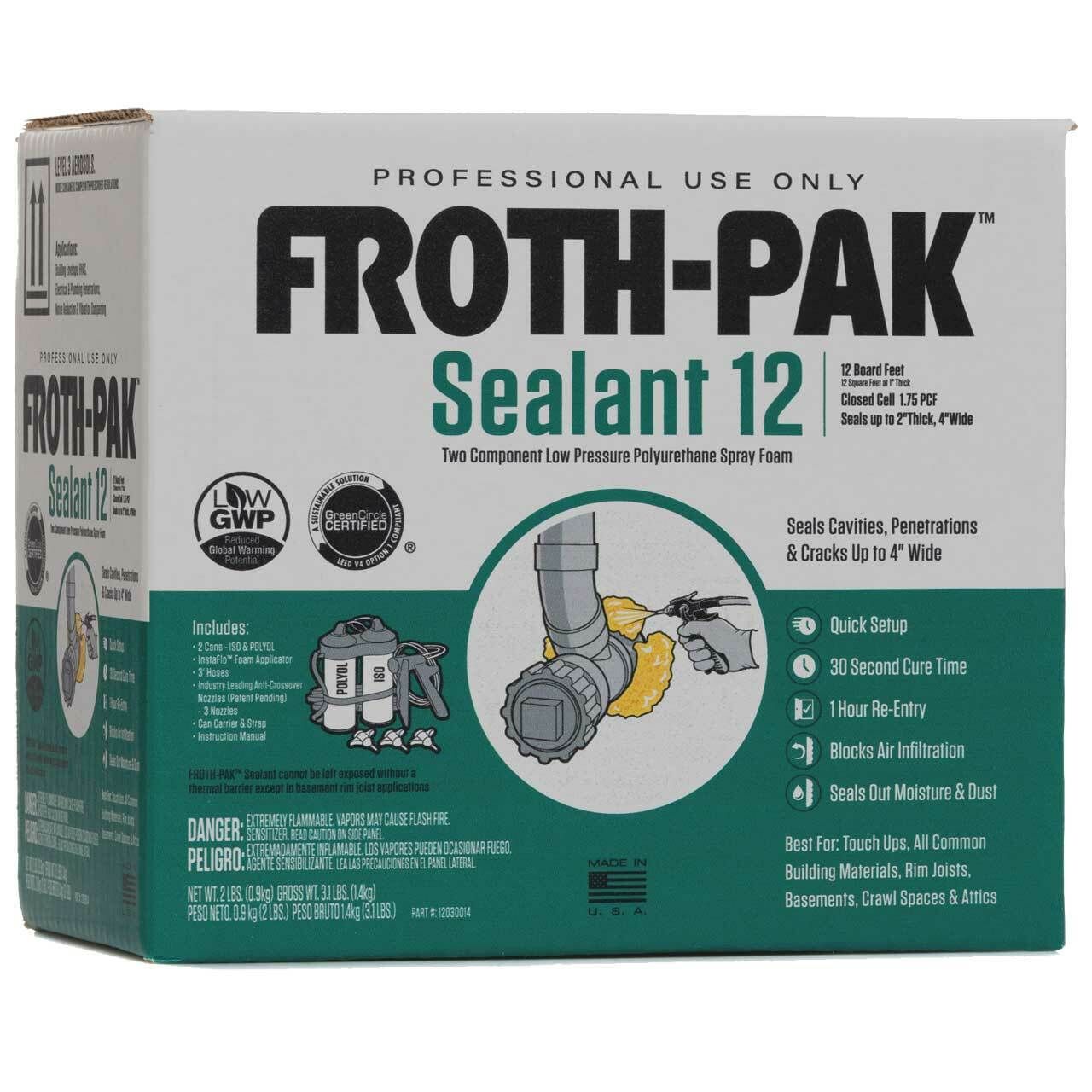 DuPont 12030014 Froth-Pak 12 Low GWP Spray Foam Sealant Kit - 12