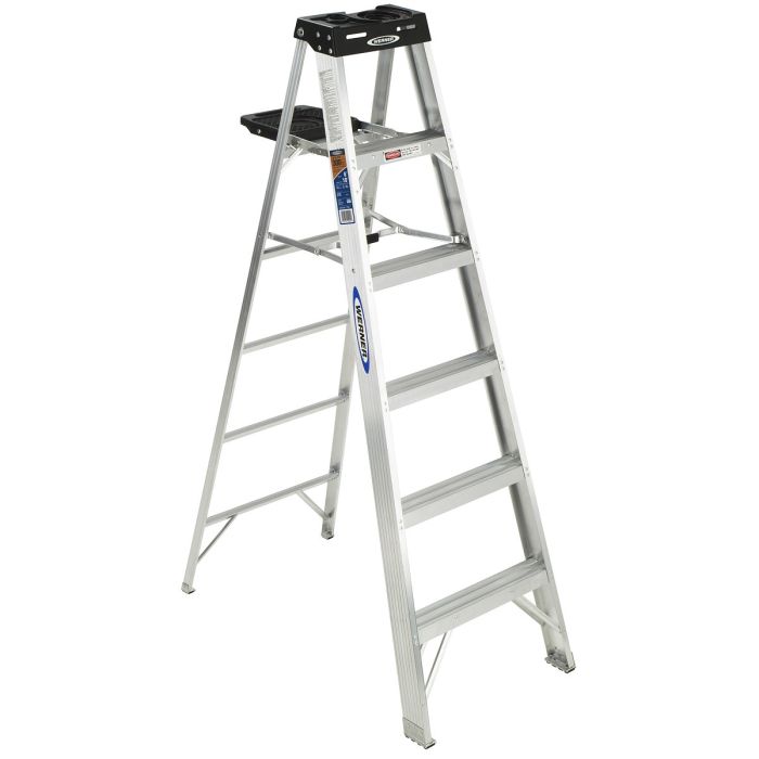 Werner 400 12-ft Aluminum Type 1AA-375-lb Load Capacity Step Ladder