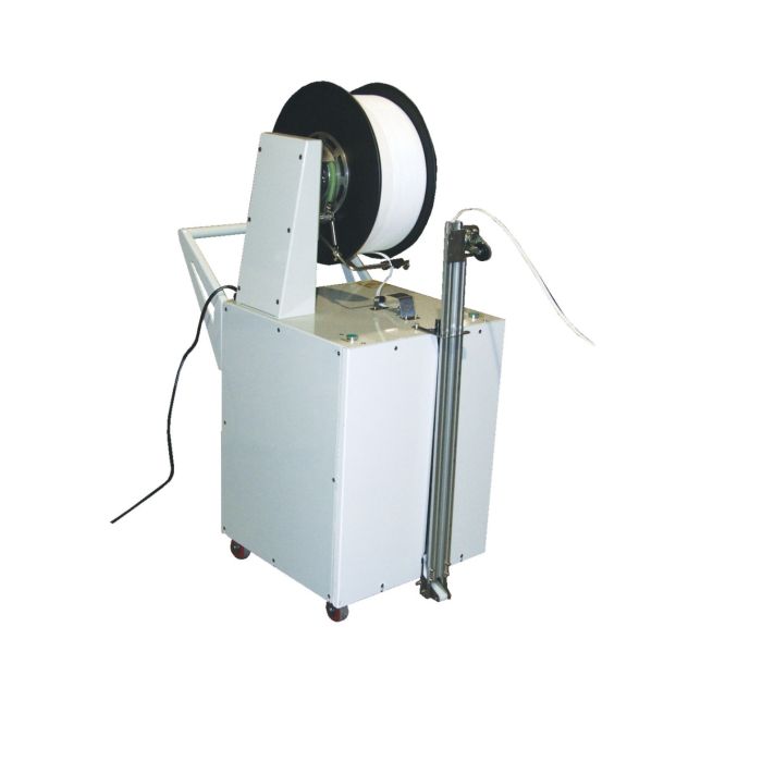 semi-automatic tobacco case strapper Vestil DBA-130 Semi-Automatic Probe Strapping Machine