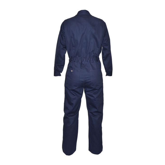 IronWear 6510 Navy Flame Resistant 7 oz. Cotton Coveralls - Case of 10