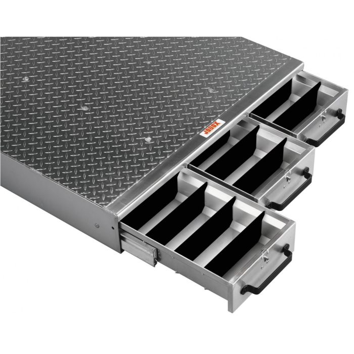 JOBOX 1405980 3 Drawer Short Floor Heavy-Duty Aluminum Drawer