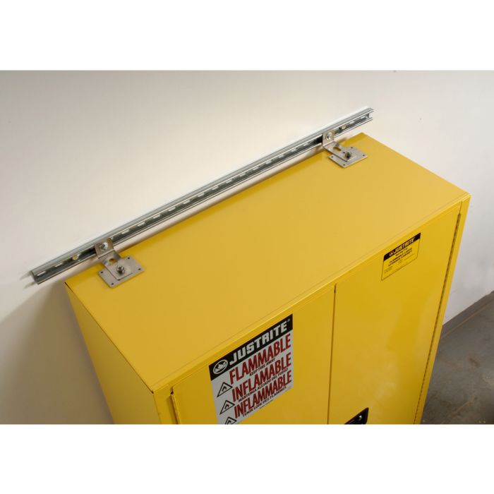 Justrite 84000 Seismic Bracket Adapter Kit Secures Safety Cabinet