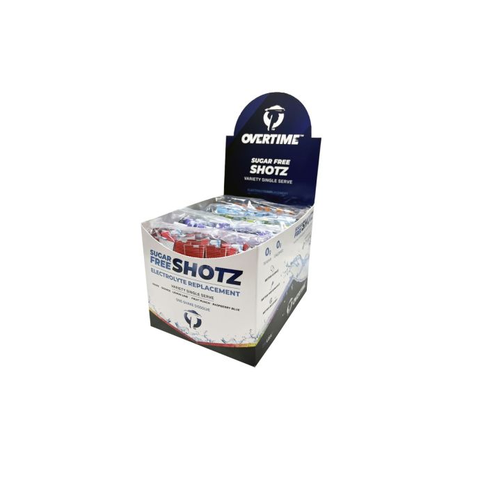 Overtime Sugar-Free Shotz Electrolyte Sport Drink Mix Packets