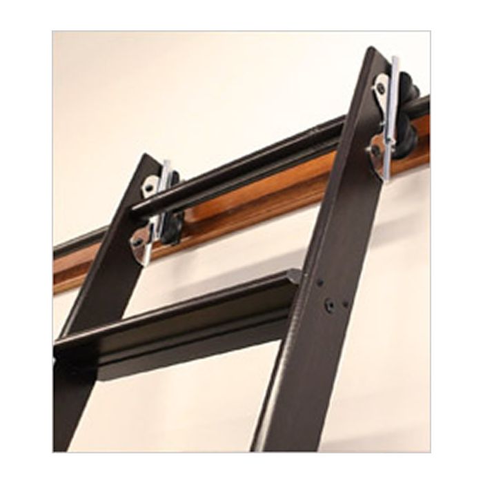 MONIPA Stainless Steel Rolling Library Ladder Sliding Hardware Kit