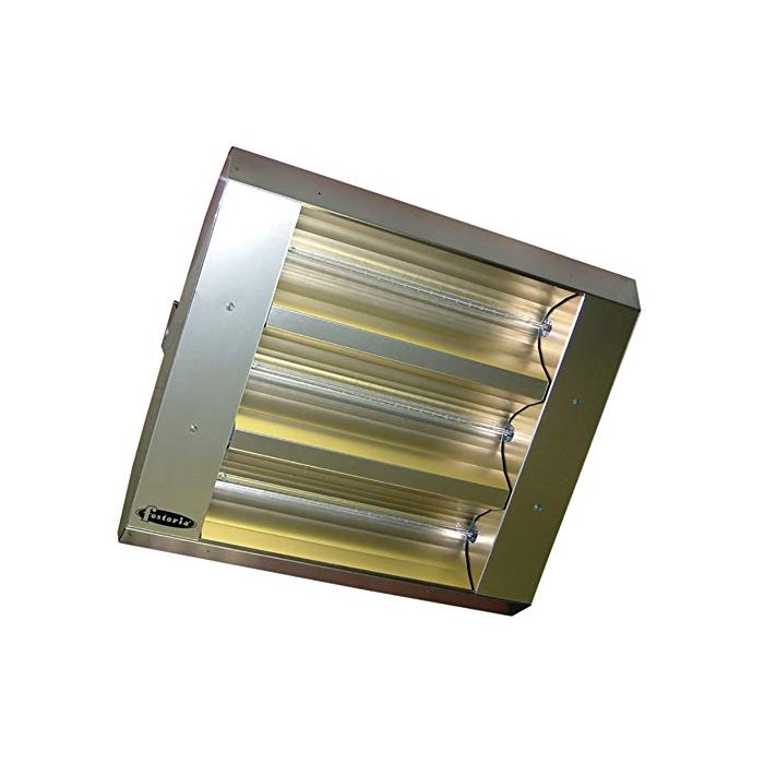 TPI 343-60-THSS-240V Three-Lamp Mul-T-Mount Electric Infrared Heater 25,298  BTU Electric Infrared Heater with 60° Symmetrical Reflector - Stainless  Steel