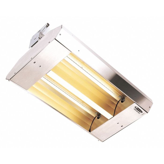 TPI 342-30-THSS-480V Two-Lamp Mul-T-Mount 480V / 17,065 BTU Electric  Infrared Heater with 30° Symmetrical Reflector - Stainless Steel Finish