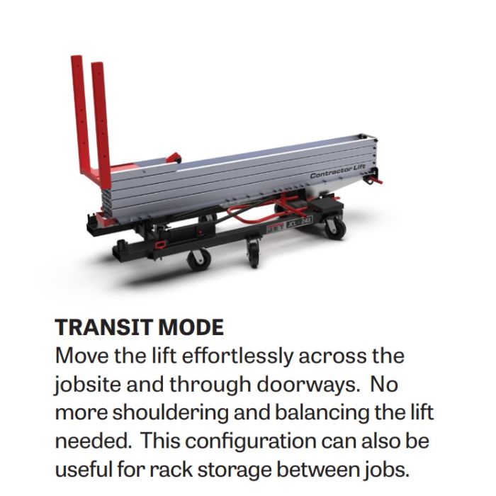 Jet Contractor Material Lifts - Hand Crank or Drill Drive Winch