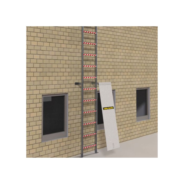 VariSafe Fixed Ladder Lockout Guard 64" x 17" X 3/8" HDPE and