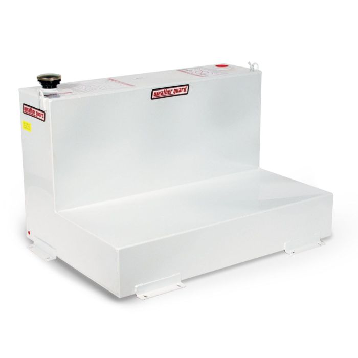 Weather Guard 75 Gal. Steel L-Shape Transfer Tank in Brite White