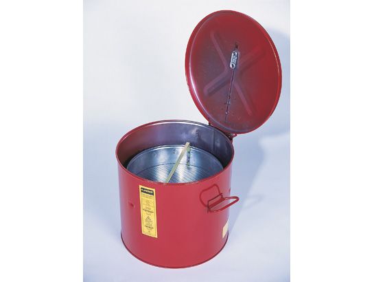 Justrite 27716 Wash Tank and Parts Basket - Self-Close Lid with