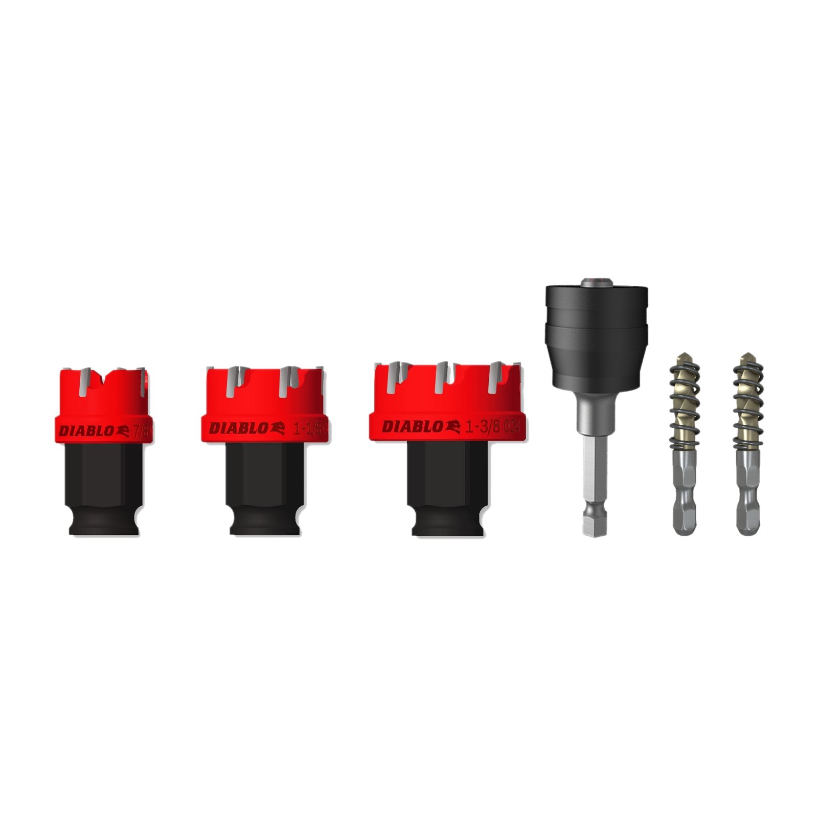 Diablo DHS06CFS 6 pc Steel Demon™ Carbide Teeth Hole Cutter Set (6