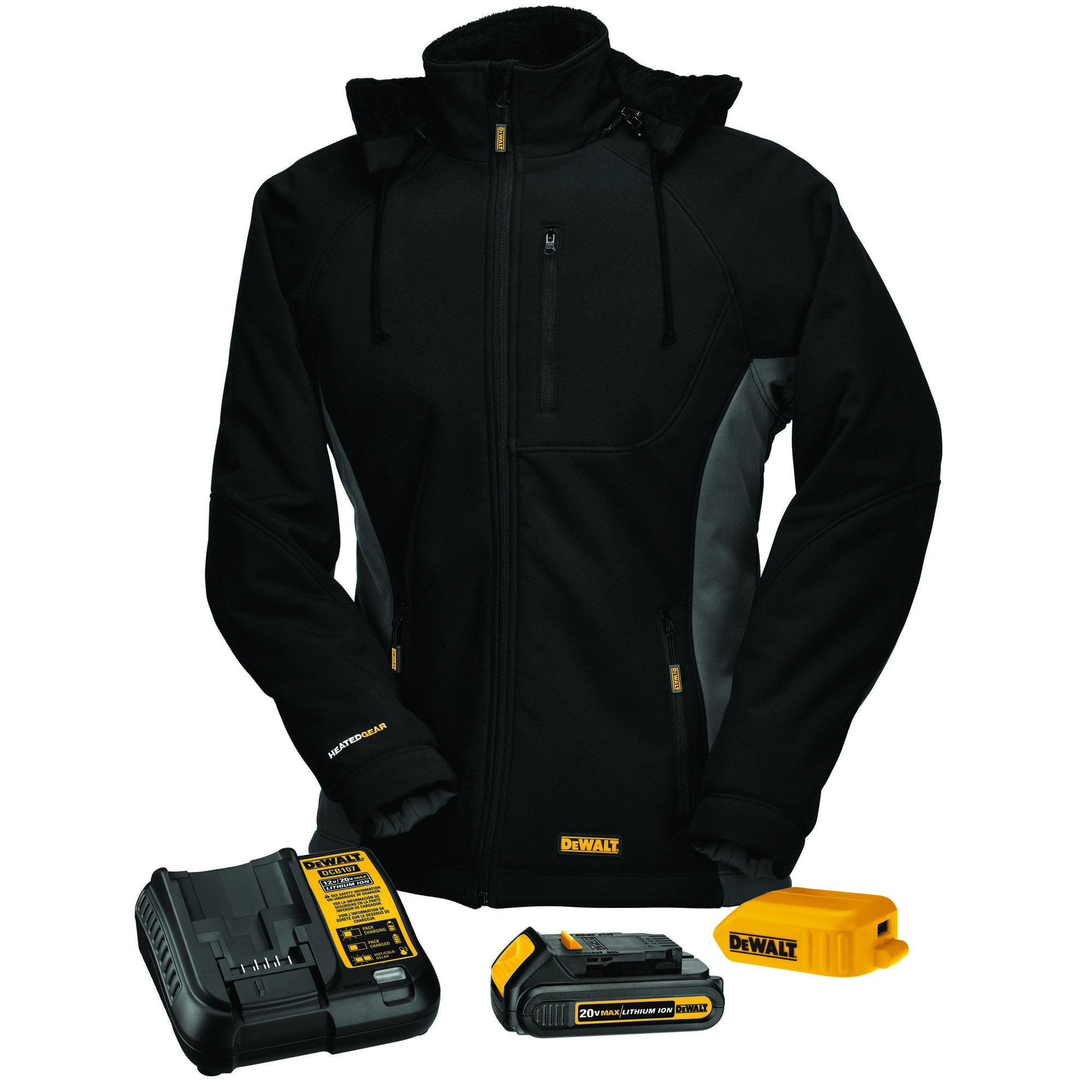 dewalt heated jacket tobacco Dewalt Men's Heated Coat Kitted