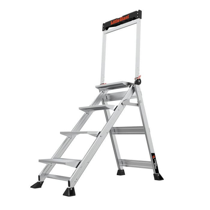 Little Giant Ladders 11904-LG Jumbo Step Model 4 Step Ladder