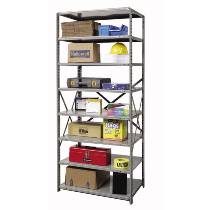 Hallowell 8-Shelf Hi-Tech Open Type Shelving Units