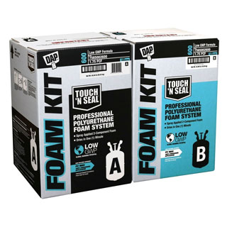 DAP 7565042600 Touch N' Seal® 600 Low GWP 1.75 PCF FR Closed Cell Spray Foam Kit DAP 7565042600 Touch N' Seal® 600 Low GWP 1.75 PCF FR Closed Cell Spray Foam Kit