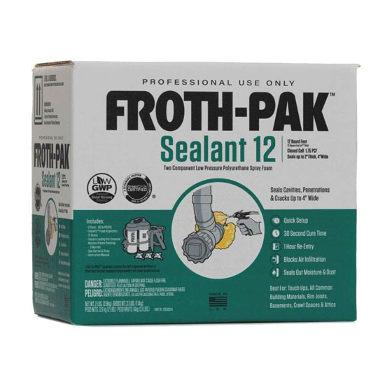 DuPont 12030014 Froth-Pak 12 Low GWP Spray Foam Sealant Kit - 12 Board Feet DuPont 12030014 Froth-Pak 12 Low GWP Spray Foam Sealant Kit - 12 Board Feet