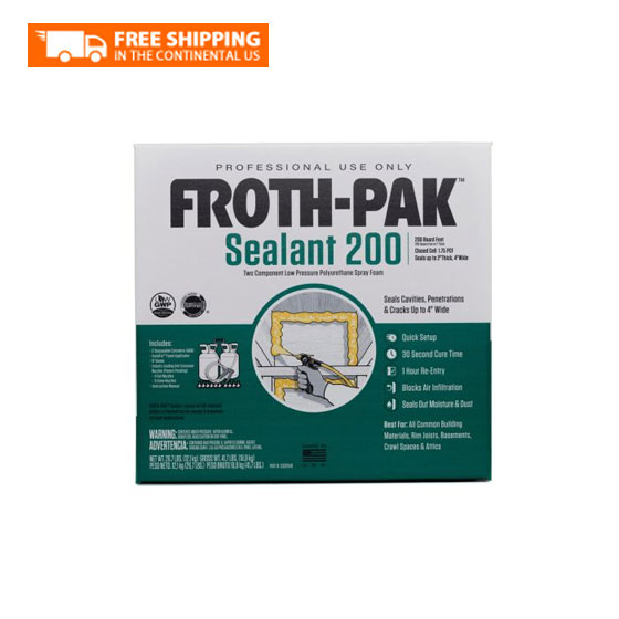 DuPont 12031949 Froth-Pak Low GWP 200 Closed Cell Spray Foam Insulation and Sealant Kit DuPont 12031949 Froth-Pak Low GWP 200 Closed Cell Spray Foam Insulation and Sealant Kit