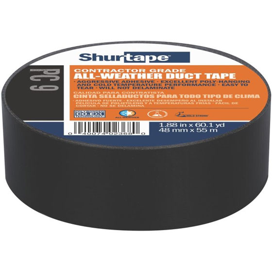 Shurtape PC 9 Contractor Grade Co-Extruded Duct Tape